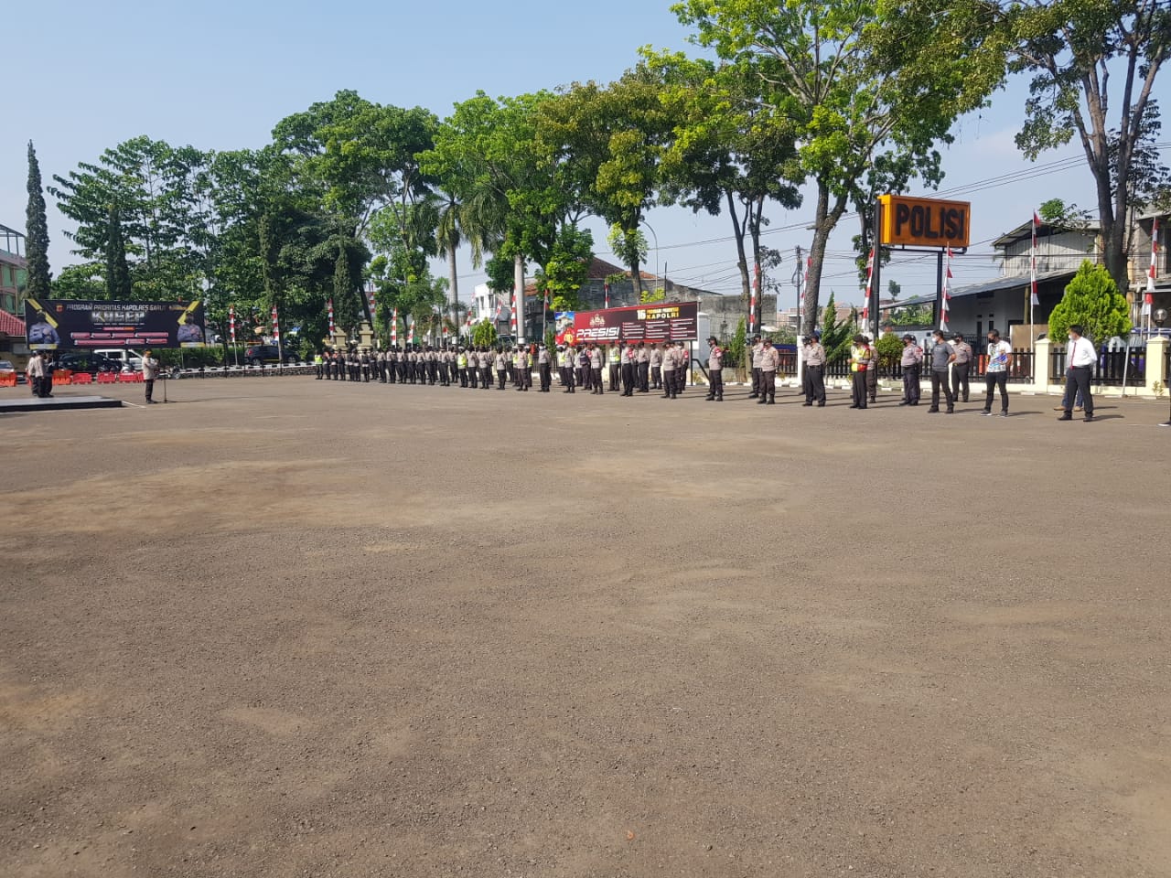 Kabag Ops Polres Garut Kelola Persiapan Pengamanan Antisipasi Aksi dan Audiensi dari  Aliansi Bela Rakyat dan Mahasiswa ke Pendopo Kab Garut