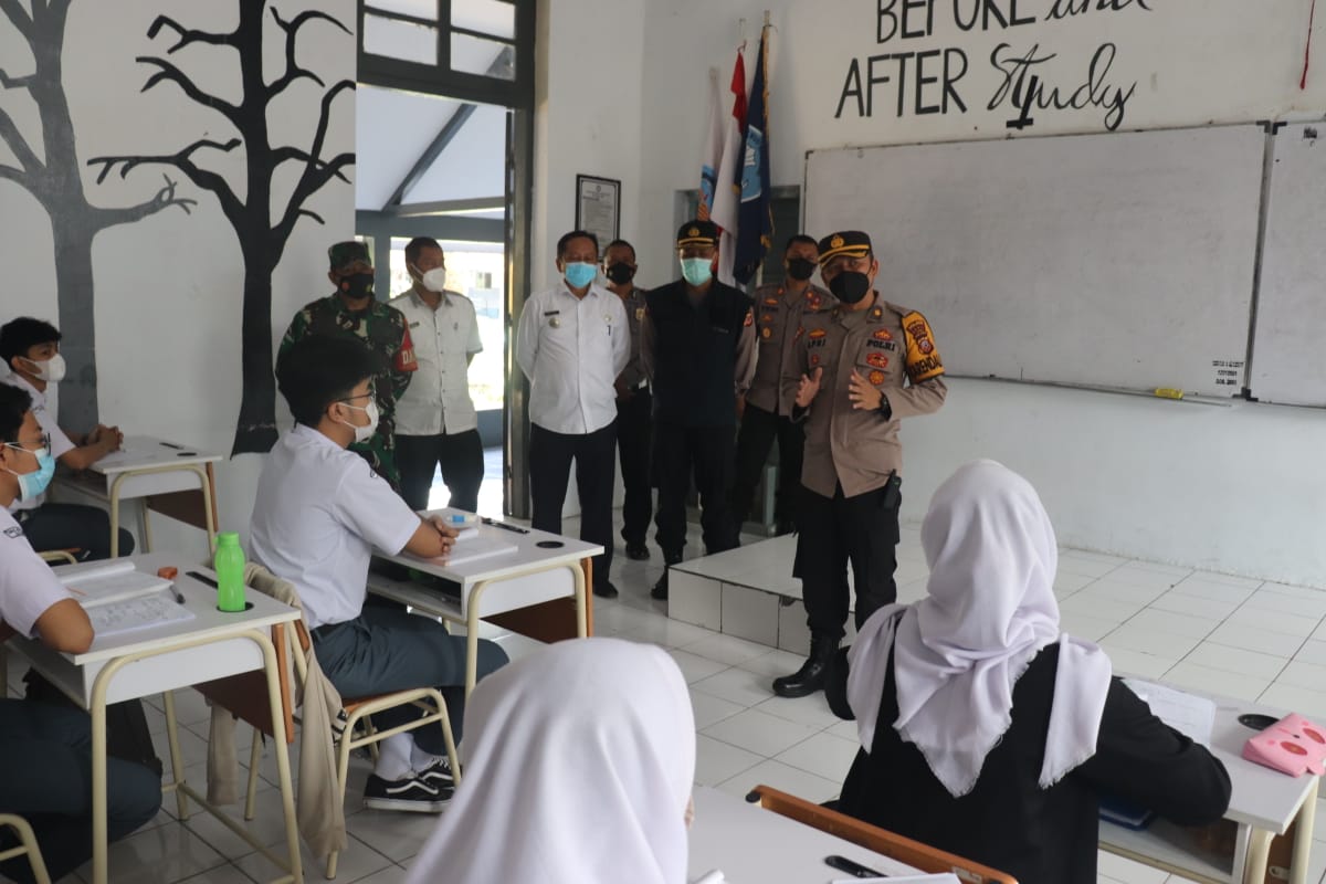 Assesment KPP Di SMAN 1 Garut di Pimpin oleh Kabag Ops Polres Garut