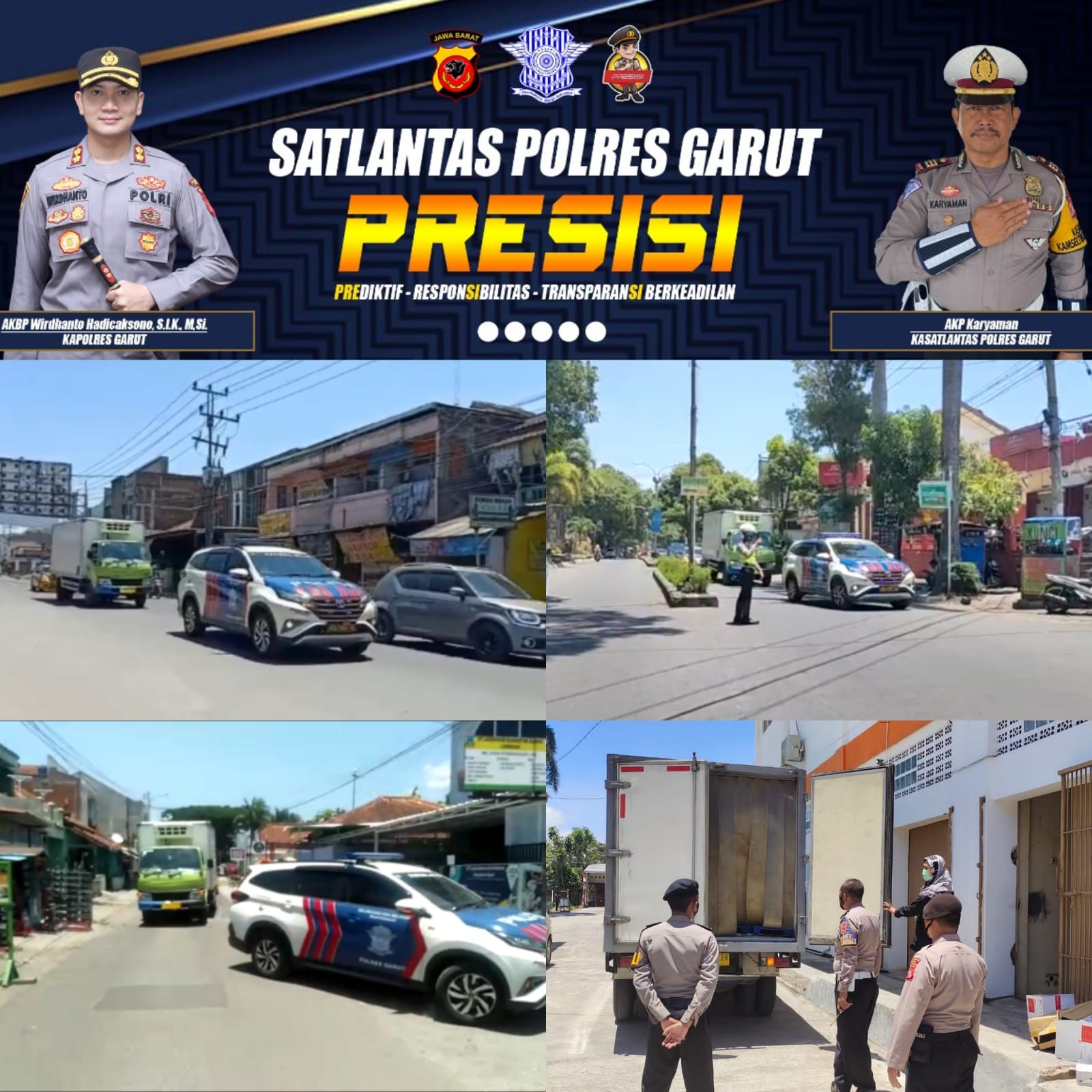 SAT LANTAS POLRES GARUT LAKSANAKAN PENGAWALAN JALUR PERJALANAN ANGKUTAN VAKSIN COVID-19 DI KAB.GARUT