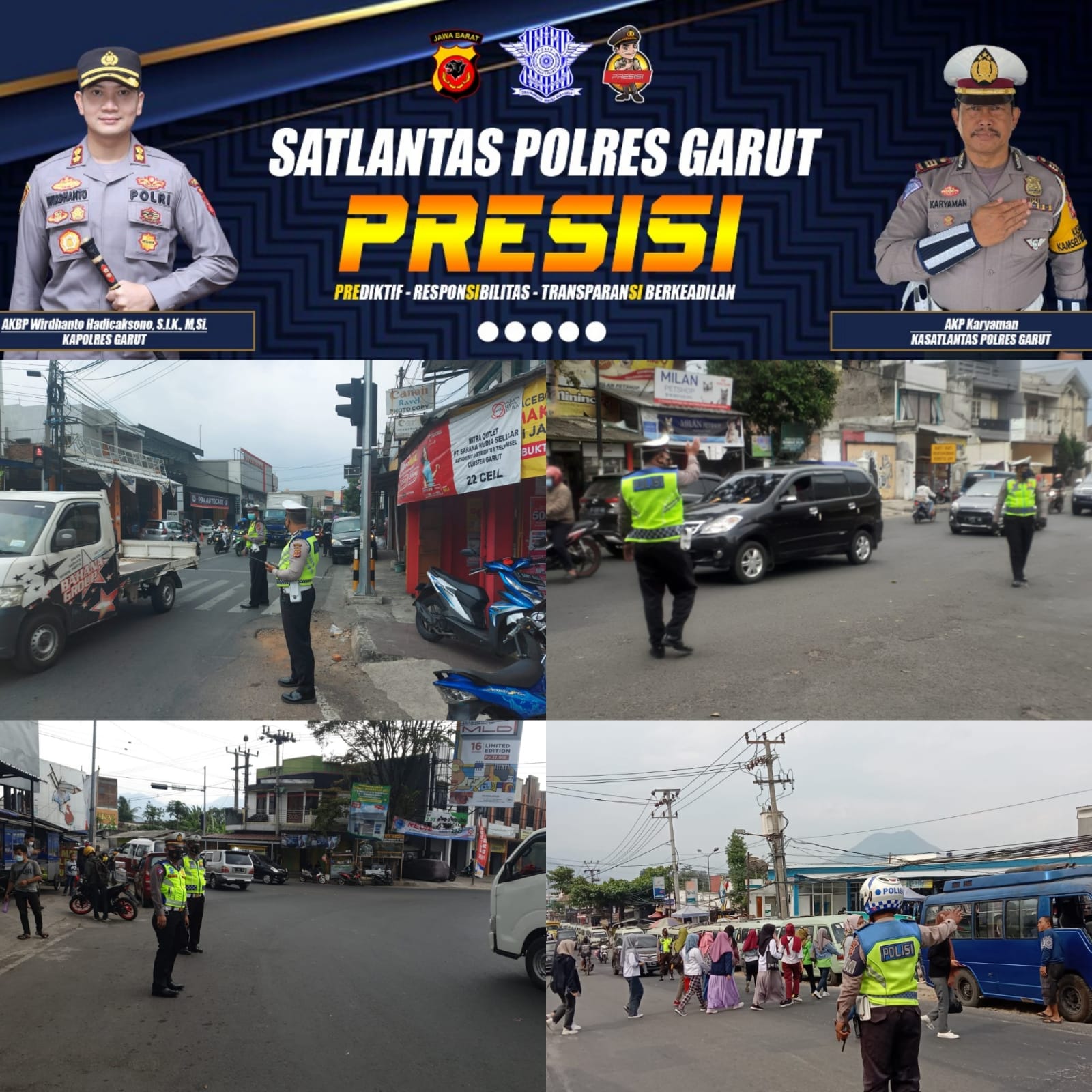 KEGIATAN RUTIN SAT LANTAS POLRES GARUT PADA PAGI HARI