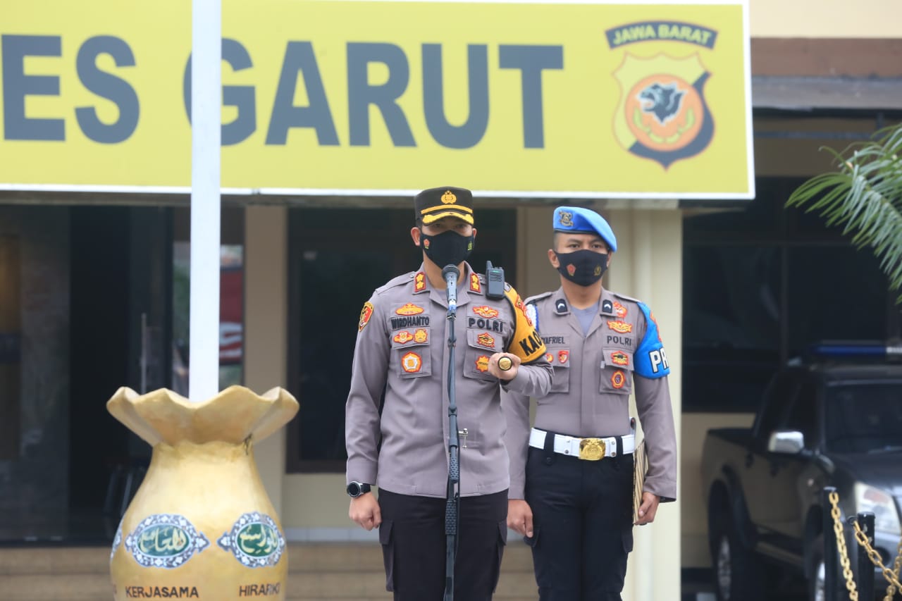 KAPOLRES GARUT PIMPIN LANGSUNG PELAKSANAAN JAM PIMPINAN TINGKAT POLRES GARUT