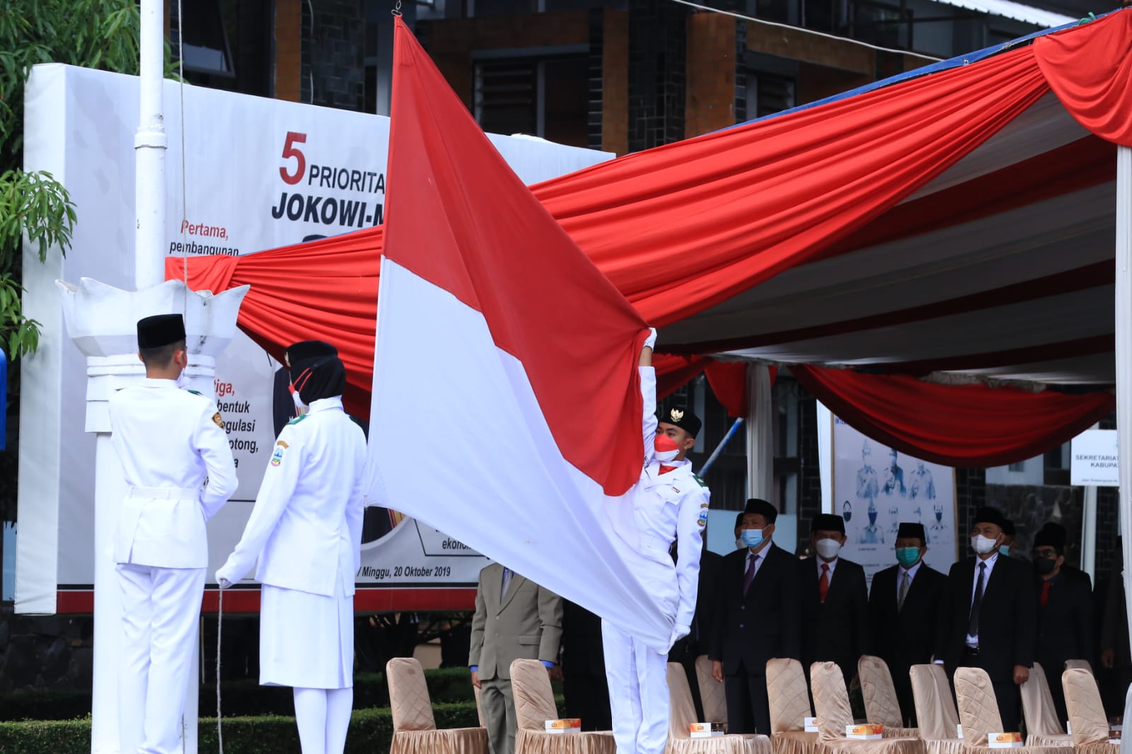 KAPOLRES GARUT MEMPERINGATI HARI SUMPAH PEMUDA KE-93 TAHUN 2021 TK. KAB.GARUT