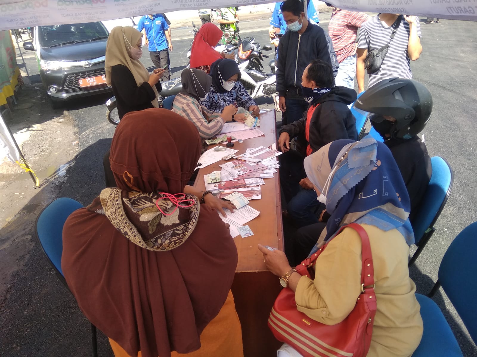 PANIT LANTAS POLSEK TAROGONG KIDUL LAKSANAKAN OPS GABUNGAN KTMDU TRIWULAN IV DI WILAYAH KAB. GARUT.