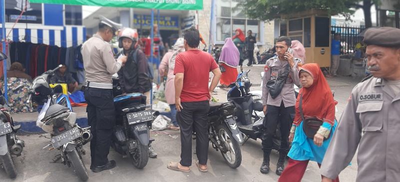 Aksi Tegas Polsek Wanaraja 11 Knalpot Bronk Bising Disita dalam Penertiban Lalu Lintas